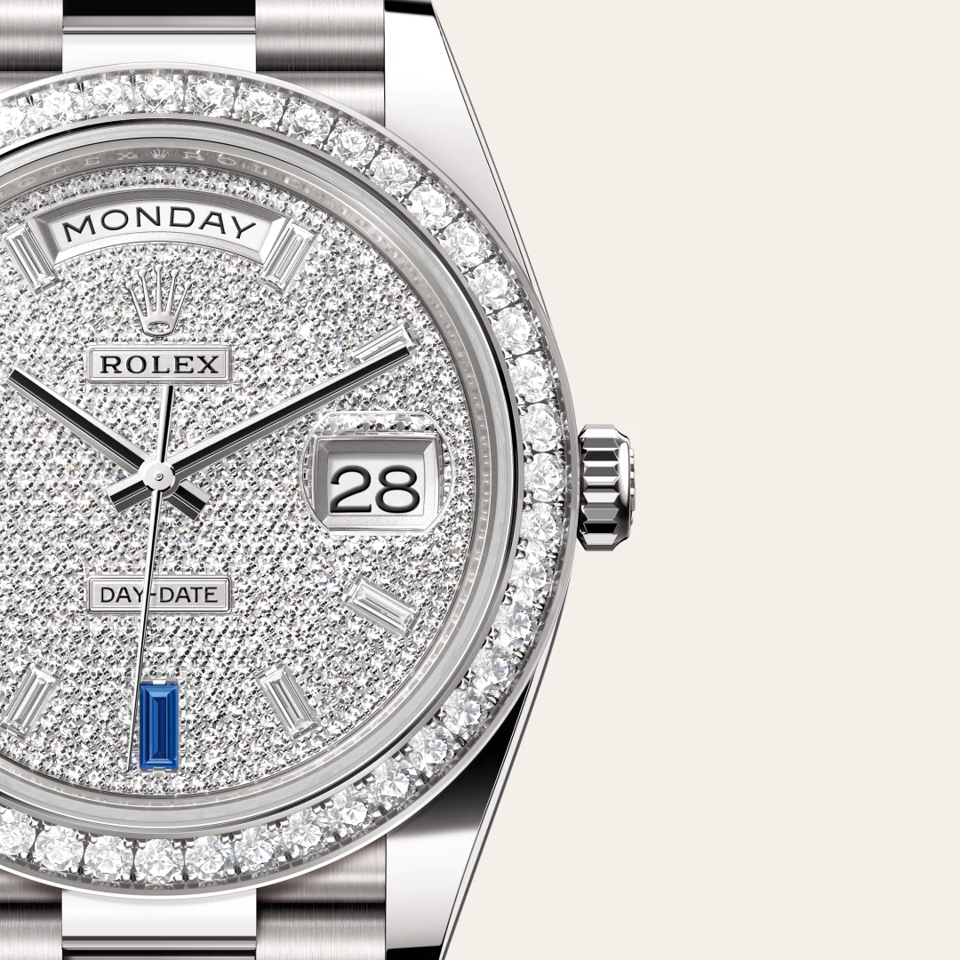 Rolex Day-Date 40腕錶18K白色黃金款，M228349RBR-0036 | 正泰鐘錶