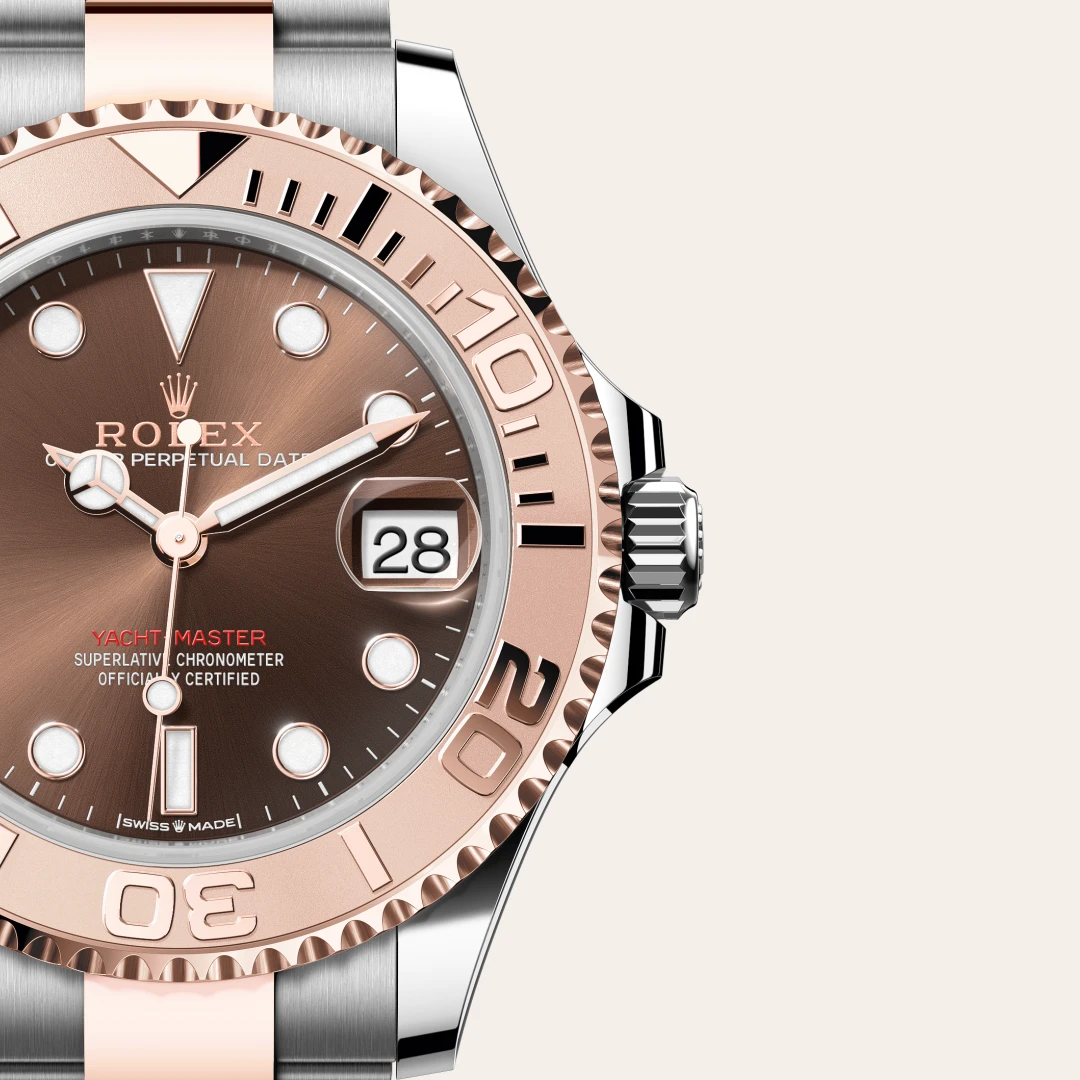 Rolex Yacht-Master 37腕錶永恒玫瑰金鋼(蠔式鋼與永恒玫瑰金的組合)款,M268621-0003 | 正泰鐘錶
