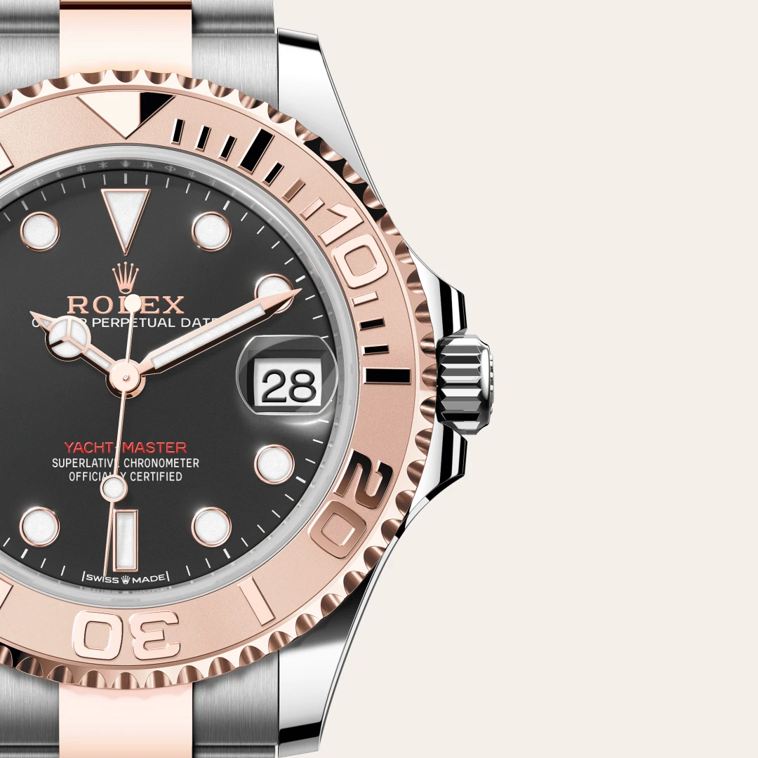 Rolex Yacht-Master 37腕錶永恒玫瑰金鋼(蠔式鋼與永恒玫瑰金的組合)款,M268621-0004 | 正泰鐘錶