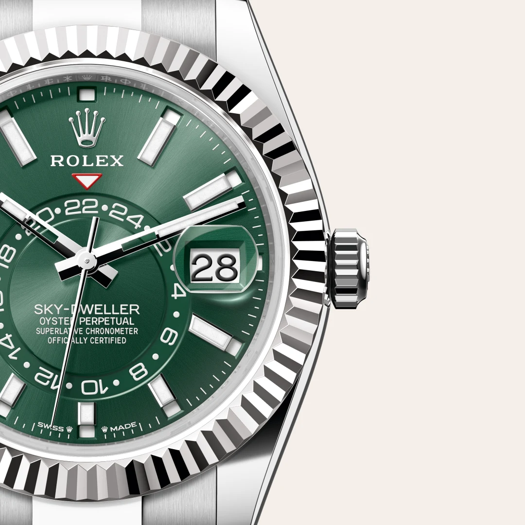 Rolex Sky-Dweller腕錶白色黃金鋼（蠔式鋼與白色黃金的組合）款，M336934-0001 | 正泰鐘錶