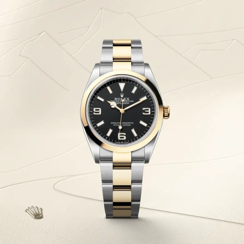 Rolex Explorer 36腕錶黃金鋼（蠔式鋼與黃金的組合）款，M124273-0001 | 正泰鐘錶