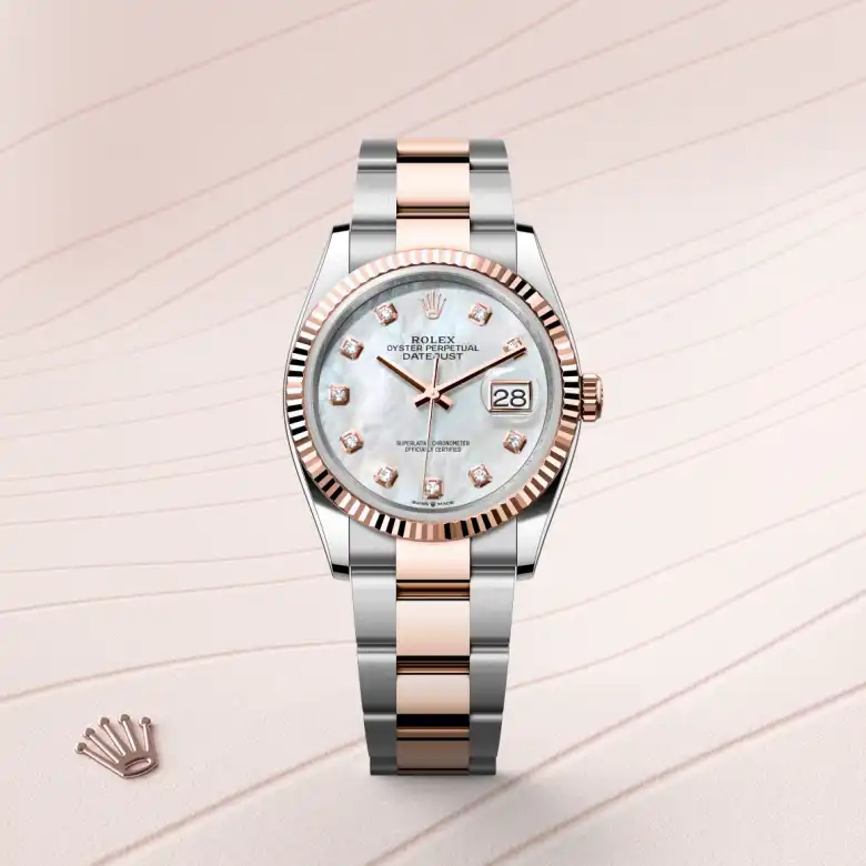 Rolex Datejust 36腕錶永恒玫瑰金鋼（蠔式鋼與永恒玫瑰金的組合）款，M126231-0022 | 正泰鐘錶