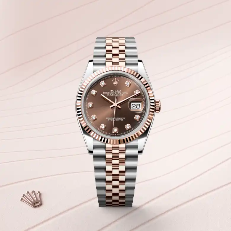 Rolex Datejust 36腕錶永恒玫瑰金鋼（蠔式鋼與永恒玫瑰金的組合）款，M126231-0053 | 正泰鐘錶