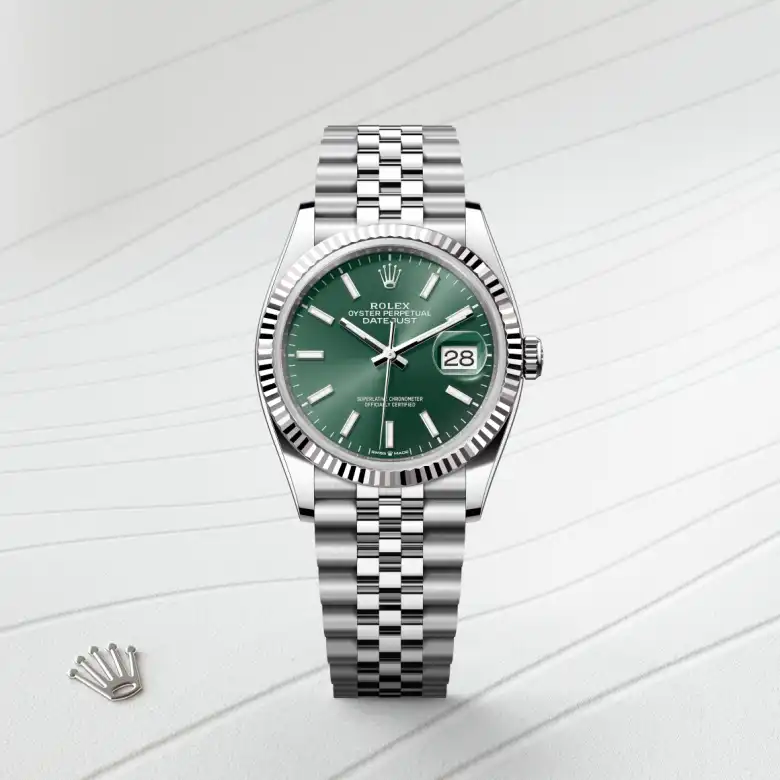 Rolex Datejust 36腕錶白色黃金鋼（蠔式鋼與白色黃金的組合）款，M126234-0051 | 正泰鐘錶