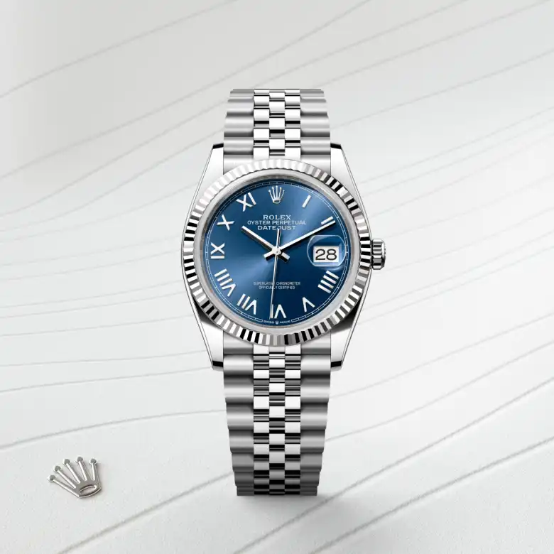 Rolex Datejust 36腕錶白色黃金鋼(蠔式鋼與白色黃金的組合)款,M126234-0069 | 正泰鐘錶