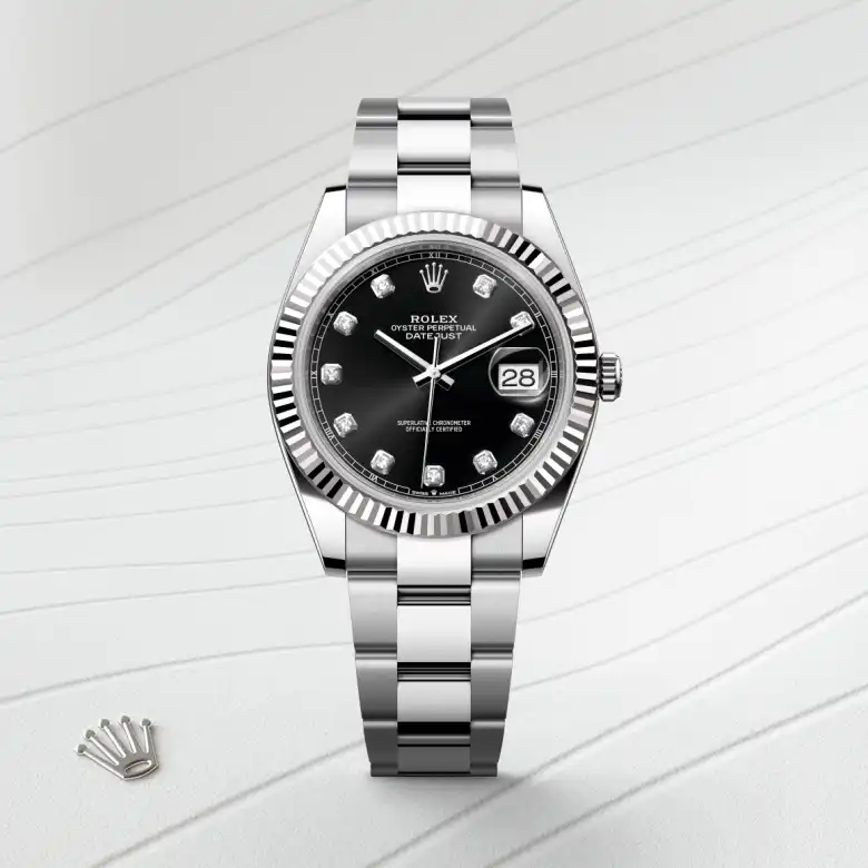 Rolex Datejust 41腕錶白色黃金鋼（蠔式鋼與白色黃金的組合）款，M126334-0011 | 正泰鐘錶