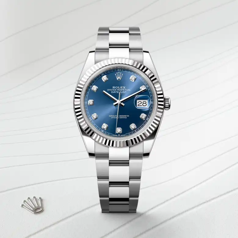 Rolex Datejust 41腕錶白色黃金鋼（蠔式鋼與白色黃金的組合）款，M126334-0015 | 正泰鐘錶