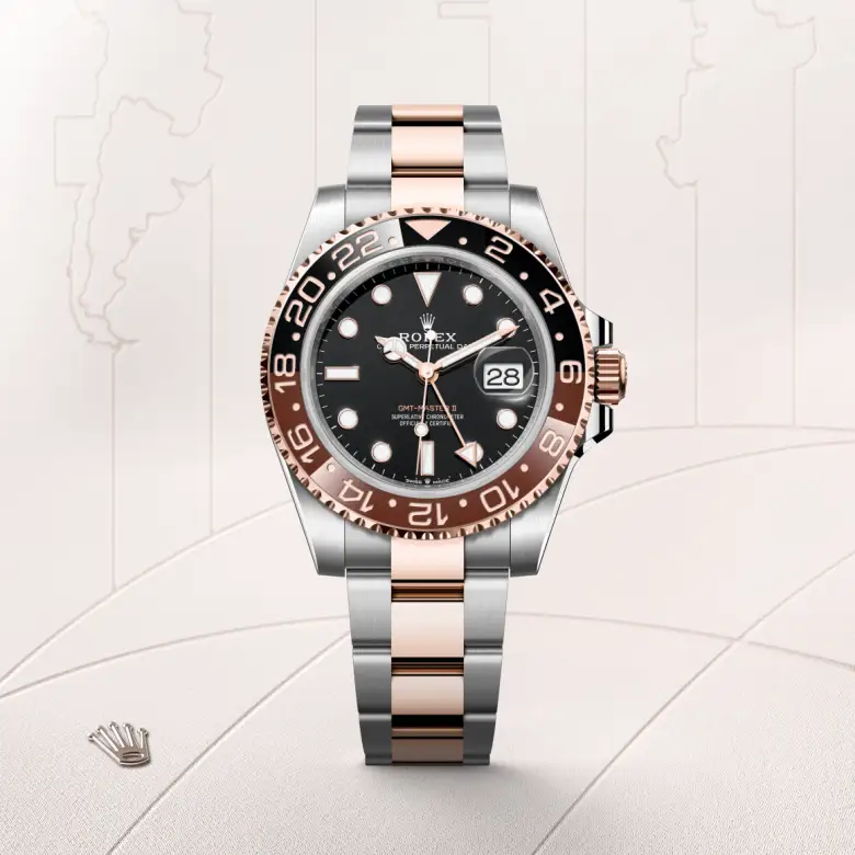 Rolex GMT-Master II腕錶永恒玫瑰金鋼(蠔式鋼與永恒玫瑰金的組合)款,M126711CHNR-0002 | 正泰鐘錶