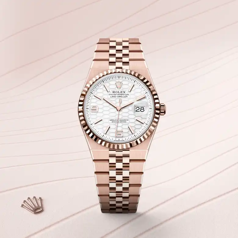 Rolex Land-Dweller 36腕錶18K永恒玫瑰金款，M127235-0001 | 正泰鐘錶