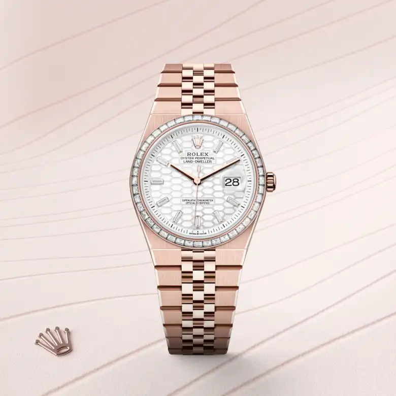 Rolex Land-Dweller 36腕錶18K永恒玫瑰金款，M127285TBR-0002 | 正泰鐘錶