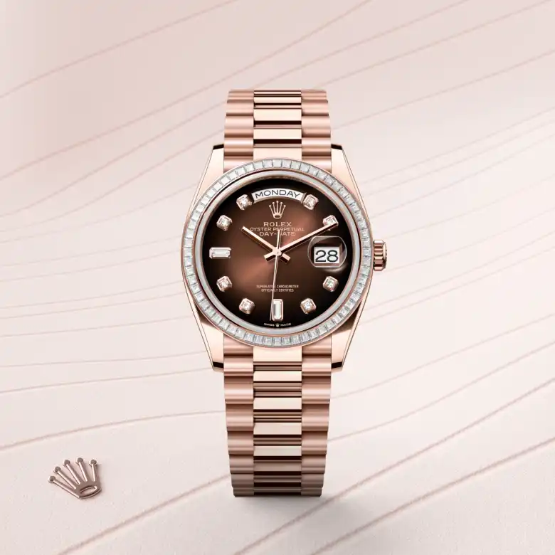 Rolex Day-Date 36腕錶18K永恒玫瑰金款，M128395TBR-0004 | 正泰鐘錶