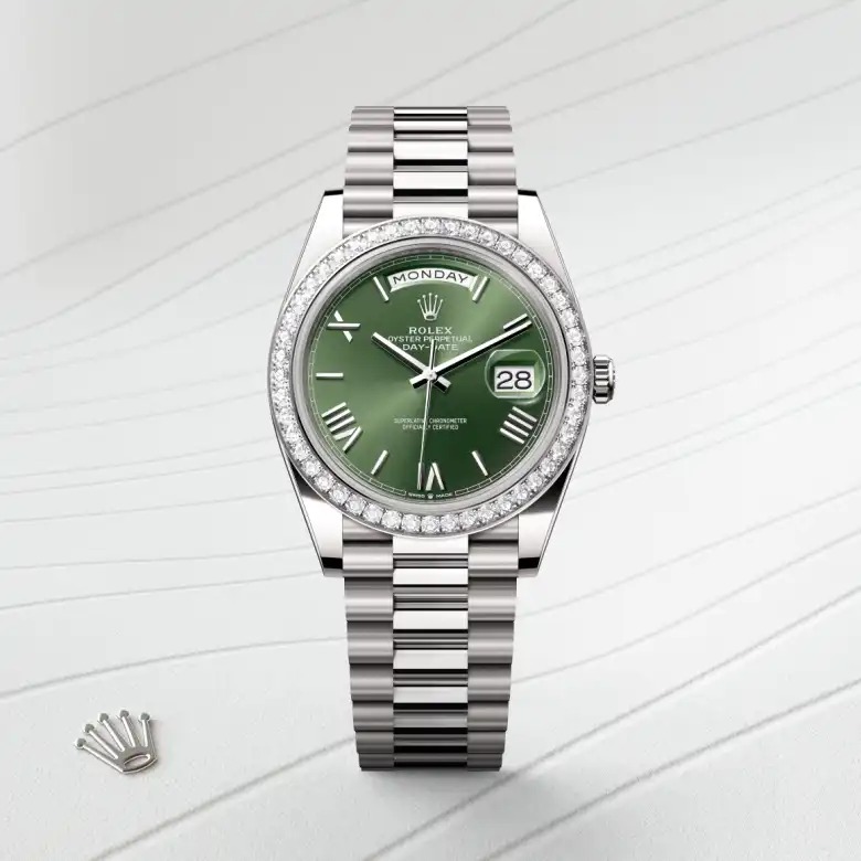 Rolex Day-Date 40腕錶18K白色黃金款，M228349RBR-0030 | 正泰鐘錶