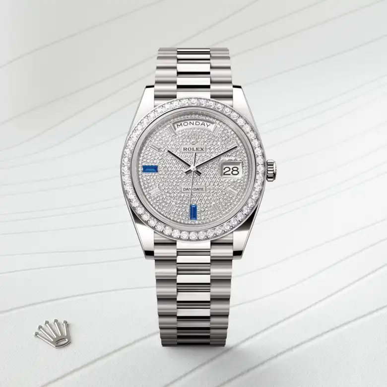 Rolex Day-Date 40腕錶18K白色黃金款，M228349RBR-0036 | 正泰鐘錶