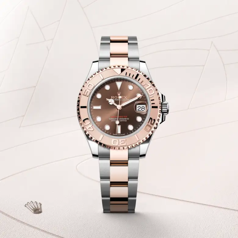 Rolex Yacht-Master 37腕錶永恒玫瑰金鋼(蠔式鋼與永恒玫瑰金的組合)款,M268621-0003 | 正泰鐘錶