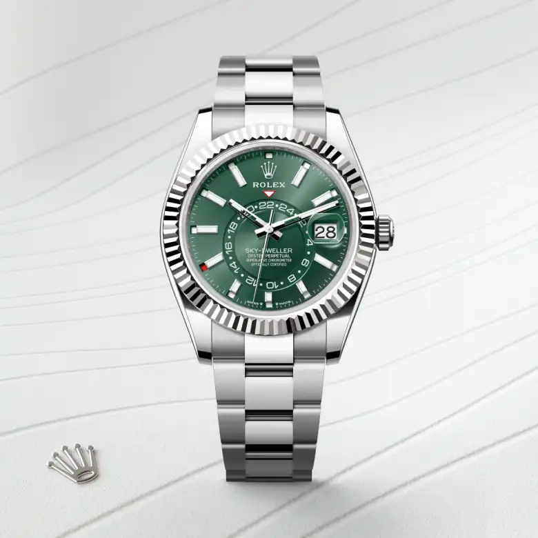 Rolex Sky-Dweller腕錶白色黃金鋼（蠔式鋼與白色黃金的組合）款，M336934-0001 | 正泰鐘錶