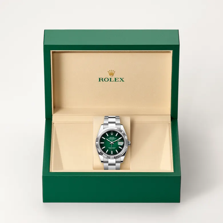 Rolex Datejust 41腕錶白色黃金鋼（蠔式鋼與白色黃金的組合）款，M126334-0033 | 正泰鐘錶