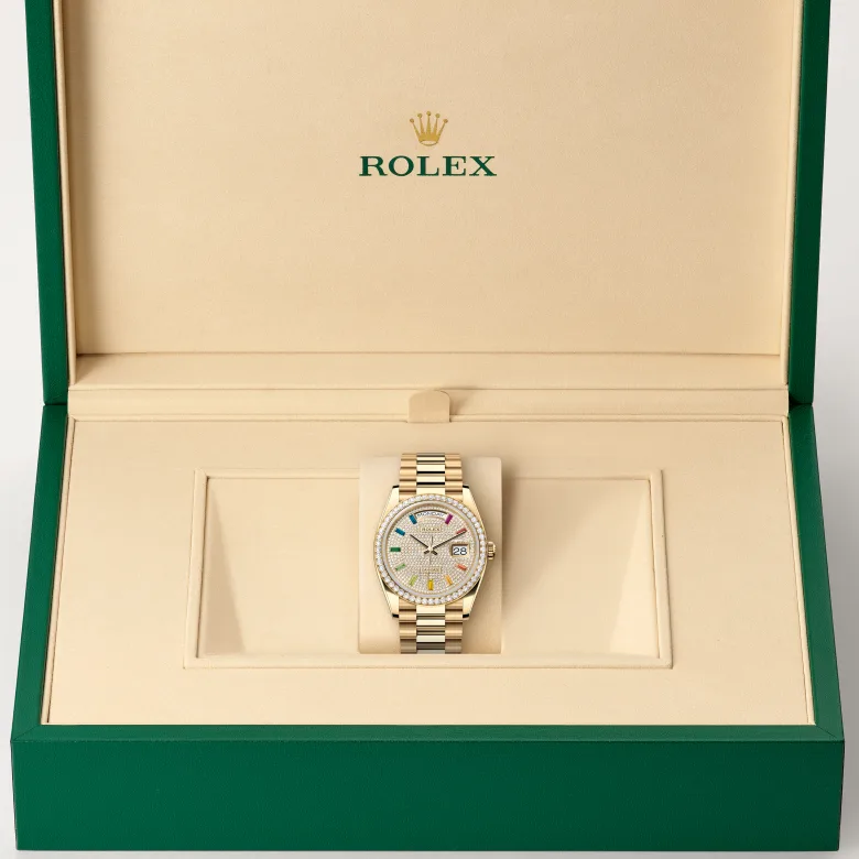 Rolex Day-Date 36腕錶18K黃金款，M128348RBR-0030 | 正泰鐘錶
