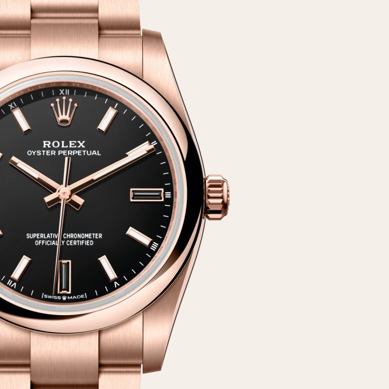 Rolex Oyster Perpetual 34腕錶18K永恒玫瑰金款，M124205-0001 | 正泰鐘錶