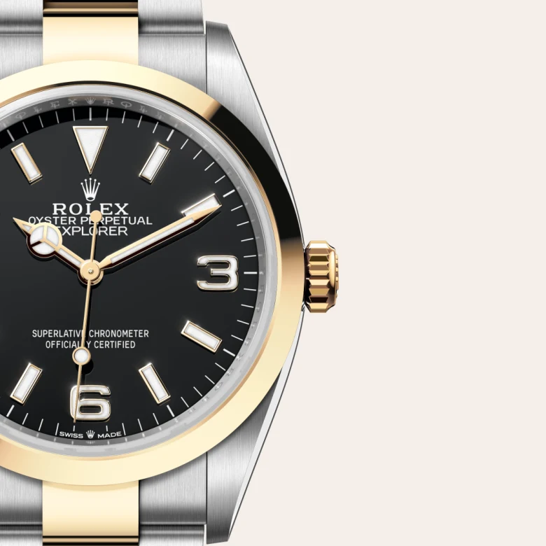 Rolex Explorer 36腕錶黃金鋼（蠔式鋼與黃金的組合）款，M124273-0001 | 正泰鐘錶