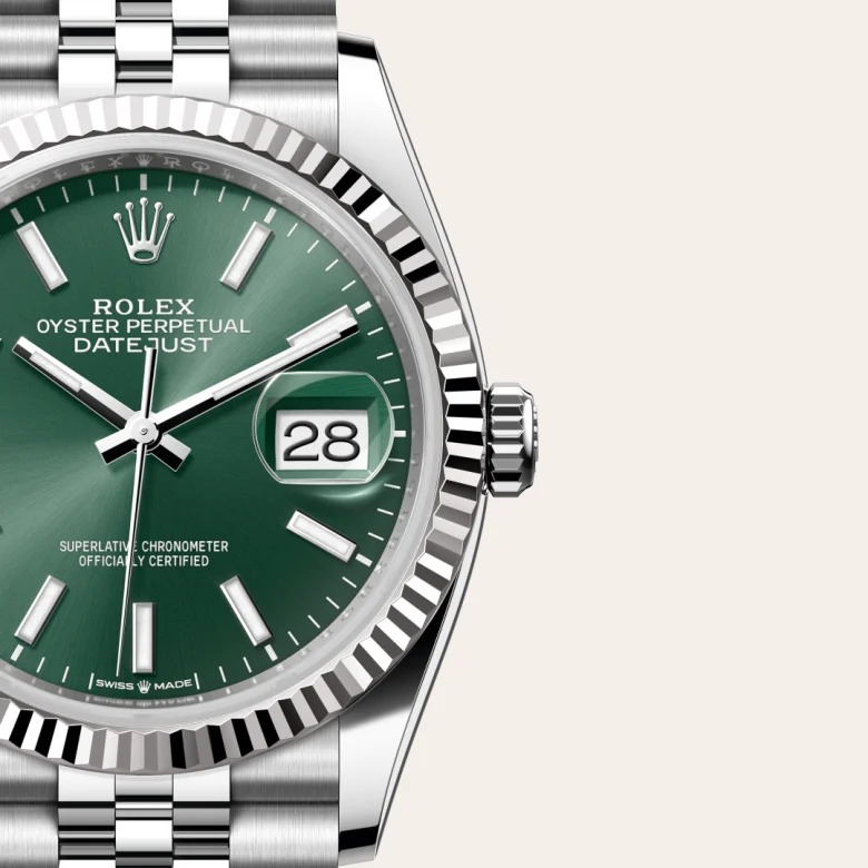 Rolex Datejust 36腕錶白色黃金鋼（蠔式鋼與白色黃金的組合）款，M126234-0051 | 正泰鐘錶