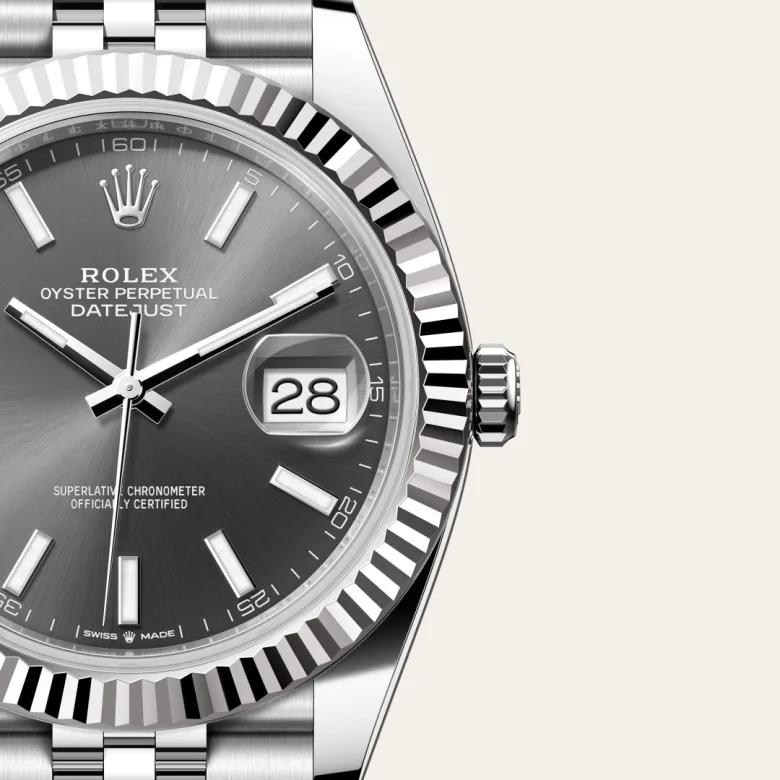 Rolex Datejust 41腕錶白色黃金鋼（蠔式鋼與白色黃金的組合）款，M126334-0014 | 正泰鐘錶