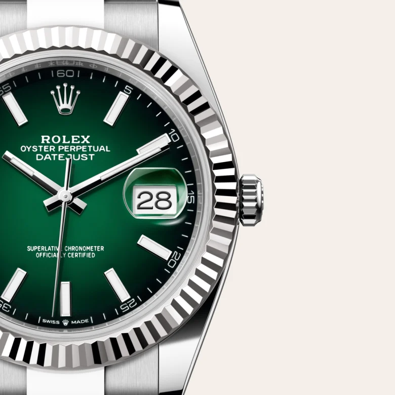 Rolex Datejust 41腕錶白色黃金鋼（蠔式鋼與白色黃金的組合）款，M126334-0033 | 正泰鐘錶