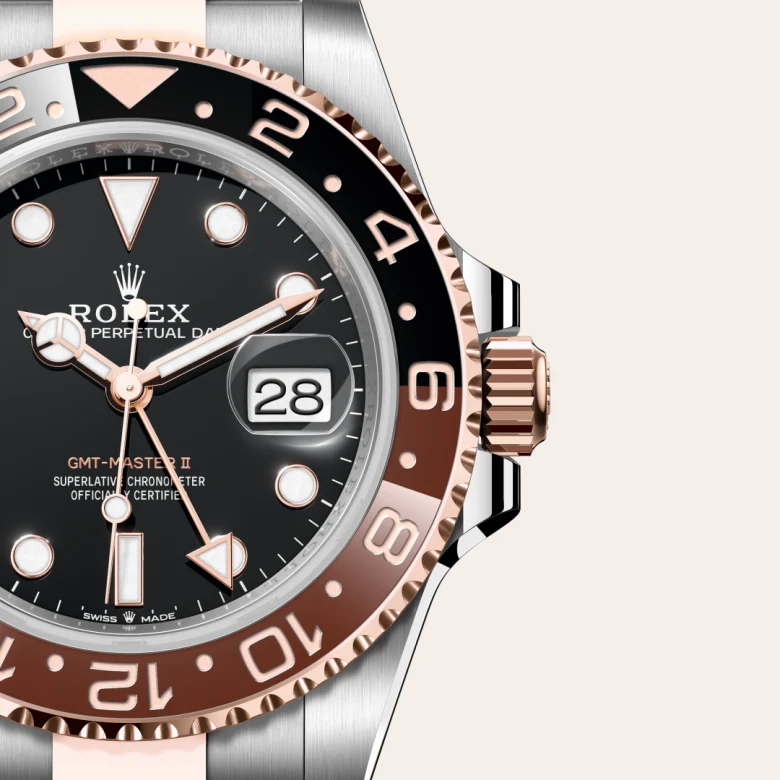 Rolex GMT-Master II腕錶永恒玫瑰金鋼(蠔式鋼與永恒玫瑰金的組合)款,M126711CHNR-0002 | 正泰鐘錶