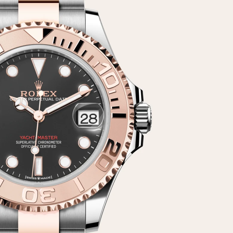 Rolex Yacht-Master 37腕錶永恒玫瑰金鋼(蠔式鋼與永恒玫瑰金的組合)款,M268621-0004 | 正泰鐘錶