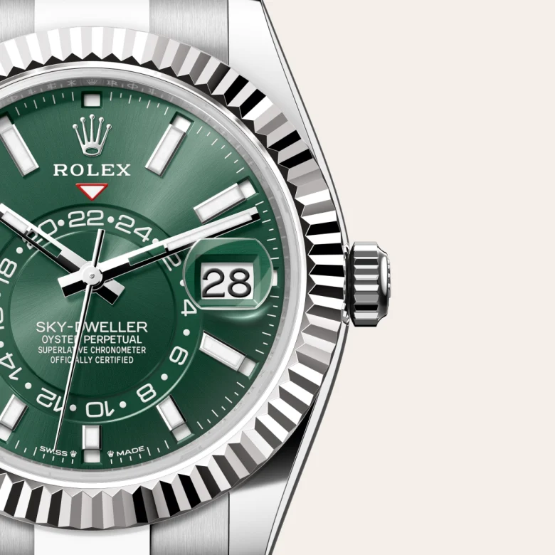 Rolex Sky-Dweller腕錶白色黃金鋼（蠔式鋼與白色黃金的組合）款，M336934-0001 | 正泰鐘錶