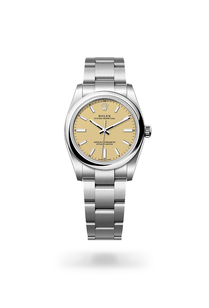 Rolex Oyster Perpetual 34 腕錶 蠔式，34毫米，蠔式鋼，M124200-0007 | 正泰鐘錶