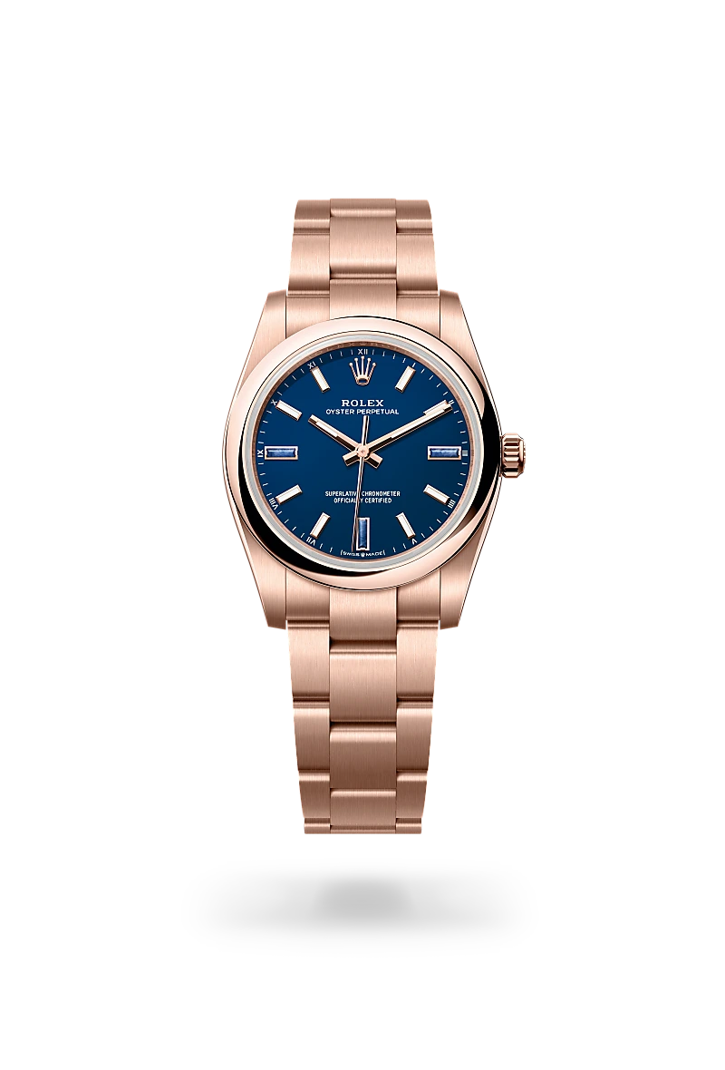 Rolex Oyster Perpetual 34腕錶18K永恒玫瑰金款，M124205-0002 | 正泰鐘錶