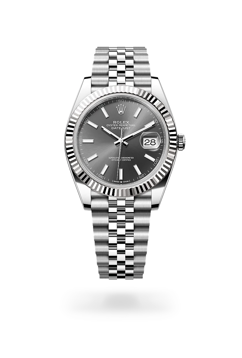 Rolex Datejust 41腕錶白色黃金鋼（蠔式鋼與白色黃金的組合）款，M126334-0014 | 正泰鐘錶