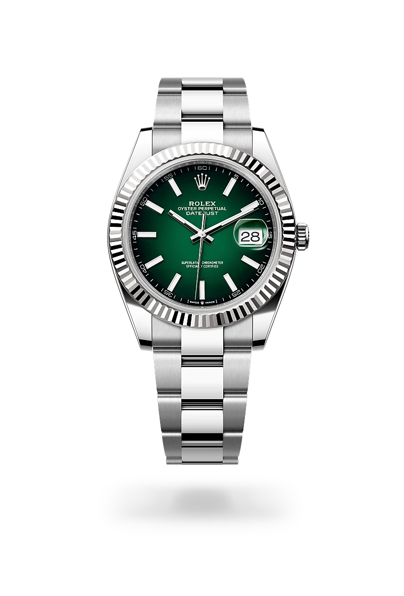 Rolex Datejust 41腕錶白色黃金鋼（蠔式鋼與白色黃金的組合）款，M126334-0033 | 正泰鐘錶
