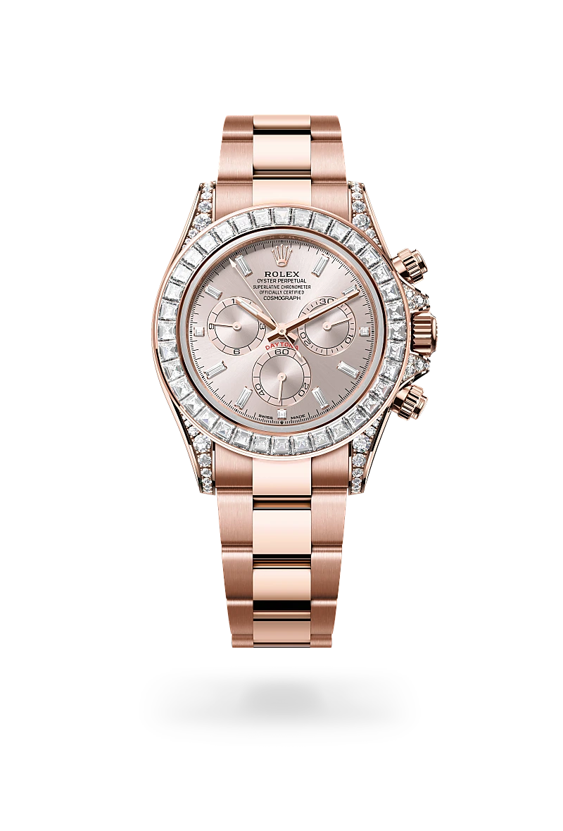 Rolex Cosmograph Daytona腕錶18K永恒玫瑰金，錶耳鑲鑽石款，M126595TBR-0001 | 正泰鐘錶
