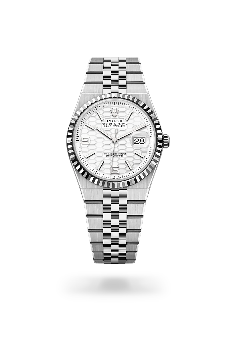 Rolex Land-Dweller 36 腕錶 蠔式，36毫米，白色黃金及蠔式鋼，M127234-0001 | 正泰鐘錶