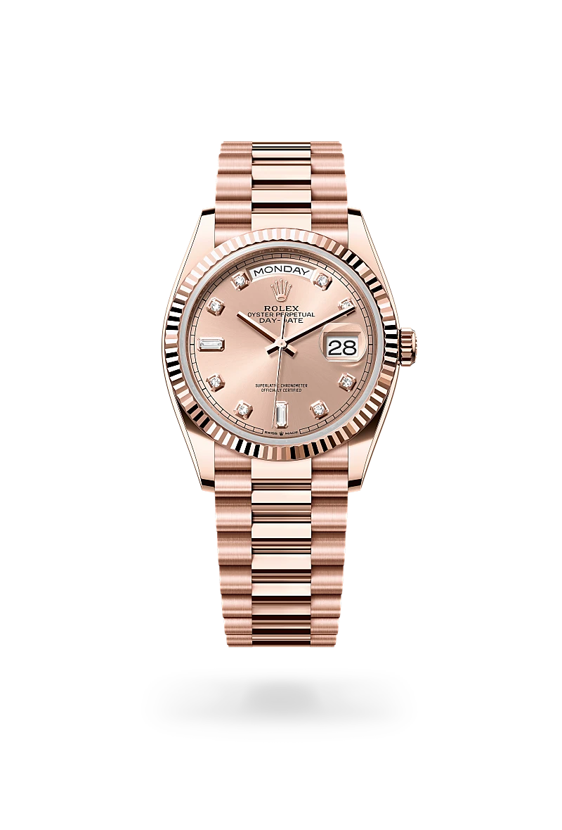 Rolex Day-Date 36 腕錶 蠔式，36毫米，永恒玫瑰金，M128235-0009 | 正泰鐘錶