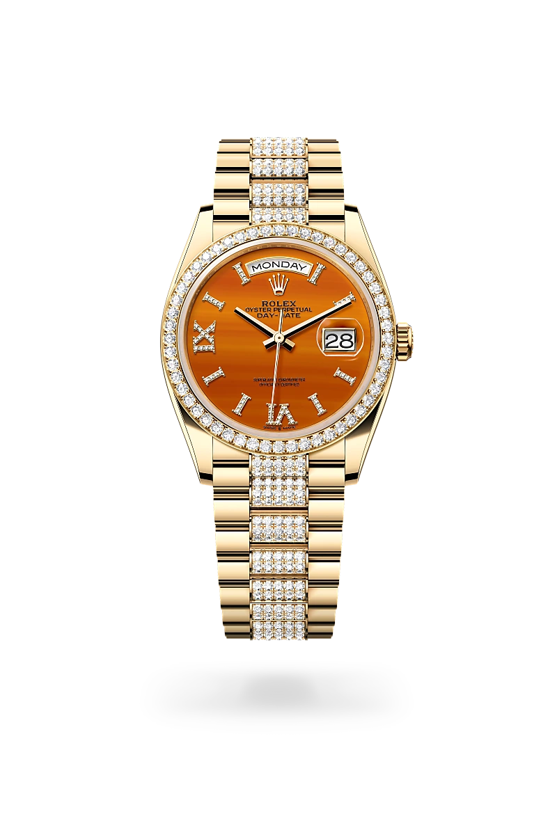 Rolex Day-Date 36腕錶18K黃金款，M128348RBR-0050 | 正泰鐘錶