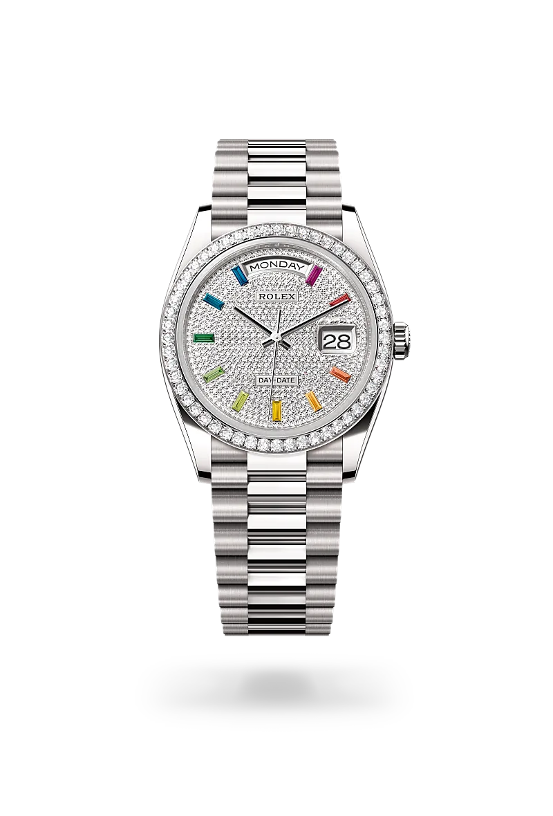 Rolex Day-Date 36腕錶18K白色黃金款，M128349RBR-0081 | 正泰鐘錶
