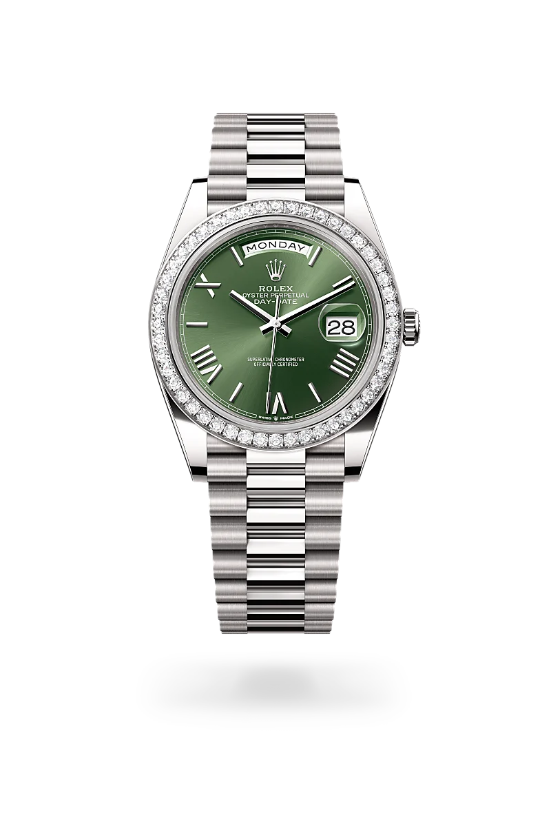 Rolex Day-Date 40腕錶18K白色黃金款，M228349RBR-0030 | 正泰鐘錶