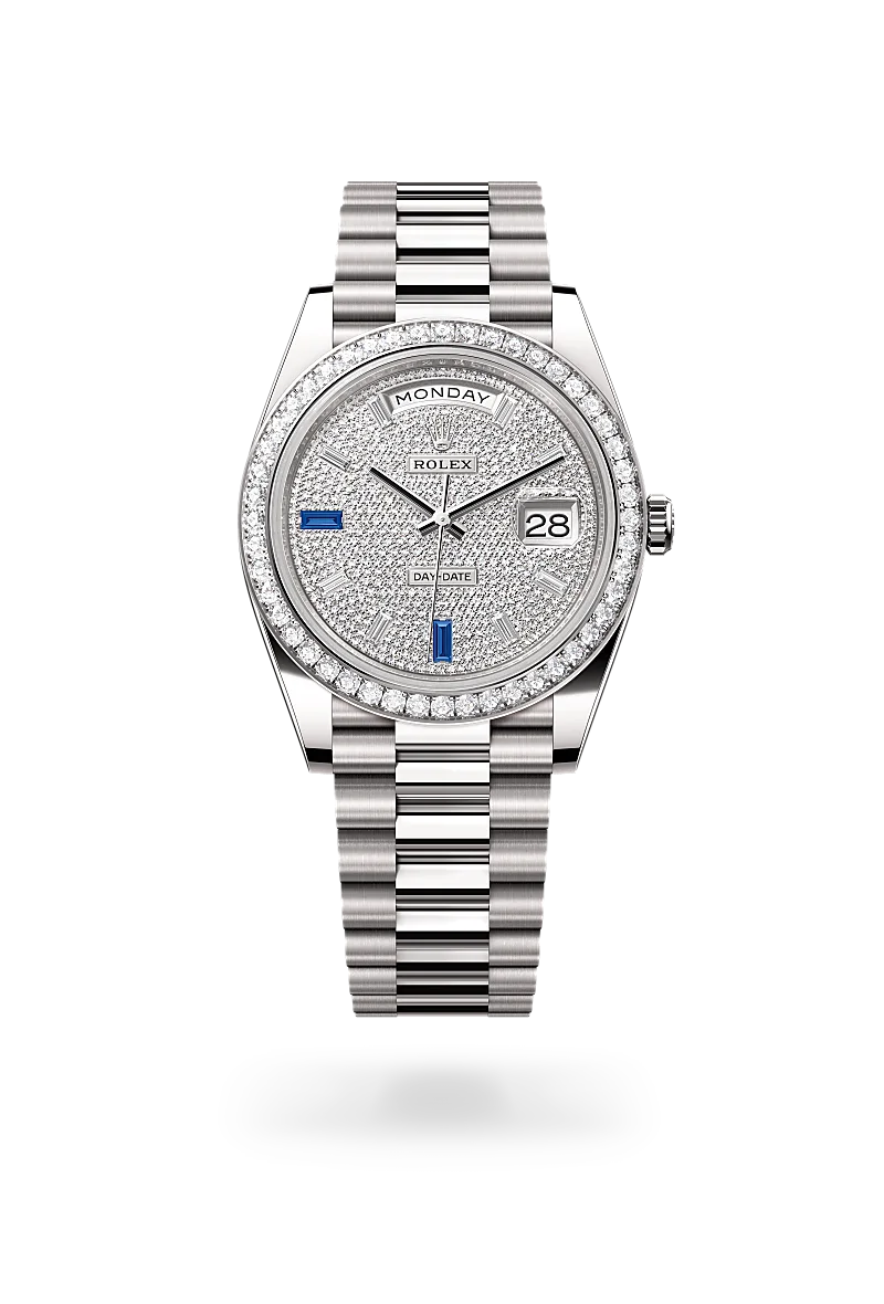 Rolex Day-Date 40腕錶18K白色黃金款，M228349RBR-0036 | 正泰鐘錶