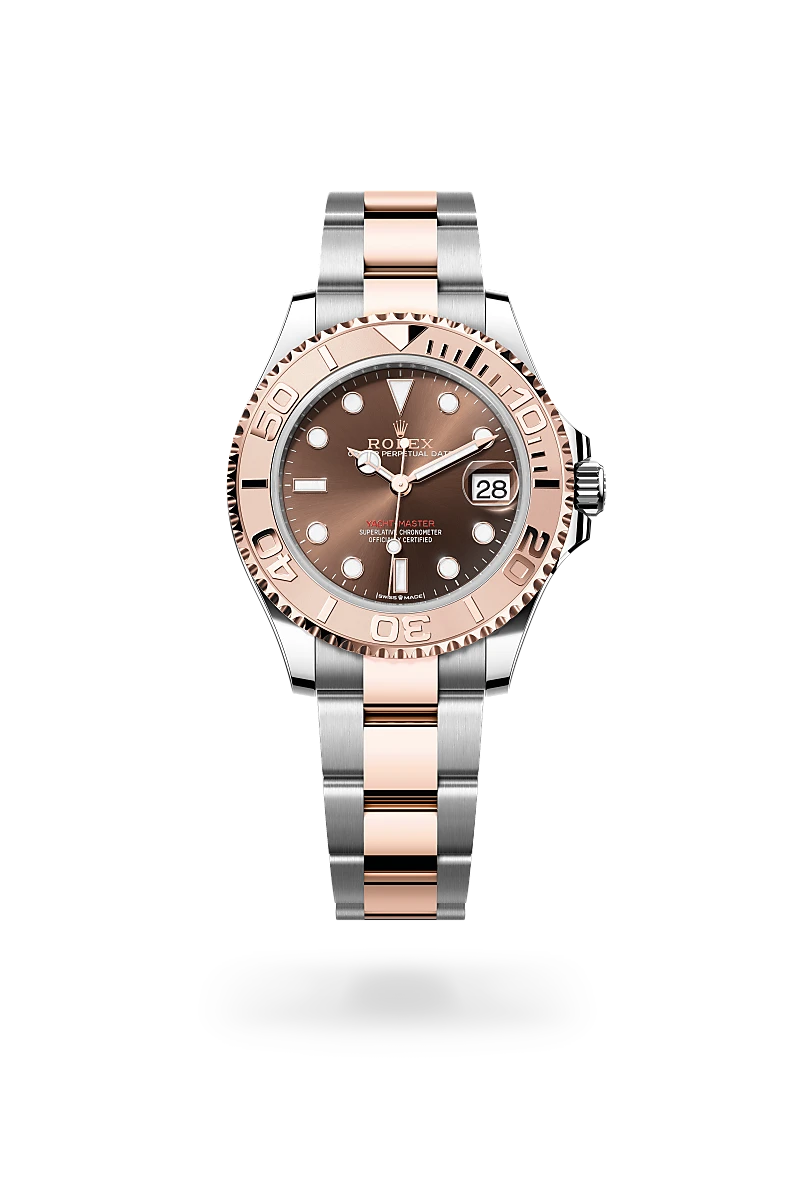 Rolex Yacht-Master 37腕錶永恒玫瑰金鋼（蠔式鋼與永恒玫瑰金的組合）款，M268621-0003 | 正泰鐘錶