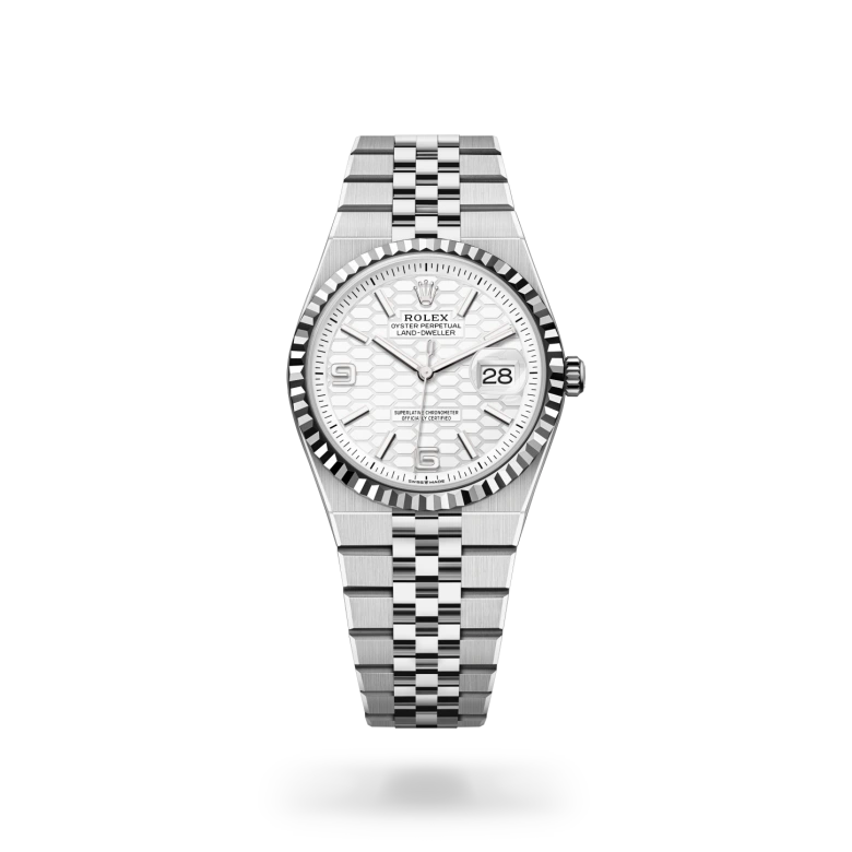 Rolex Land-Dweller 36腕錶白色黃金鋼(蠔式鋼與白色黃金的組合)款,M127234-0001 | 正泰鐘錶