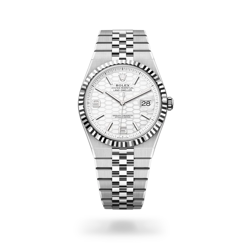 Rolex Land-Dweller 40腕錶白色黃金鋼(蠔式鋼與白色黃金的組合)款,M127334-0001 | 正泰鐘錶