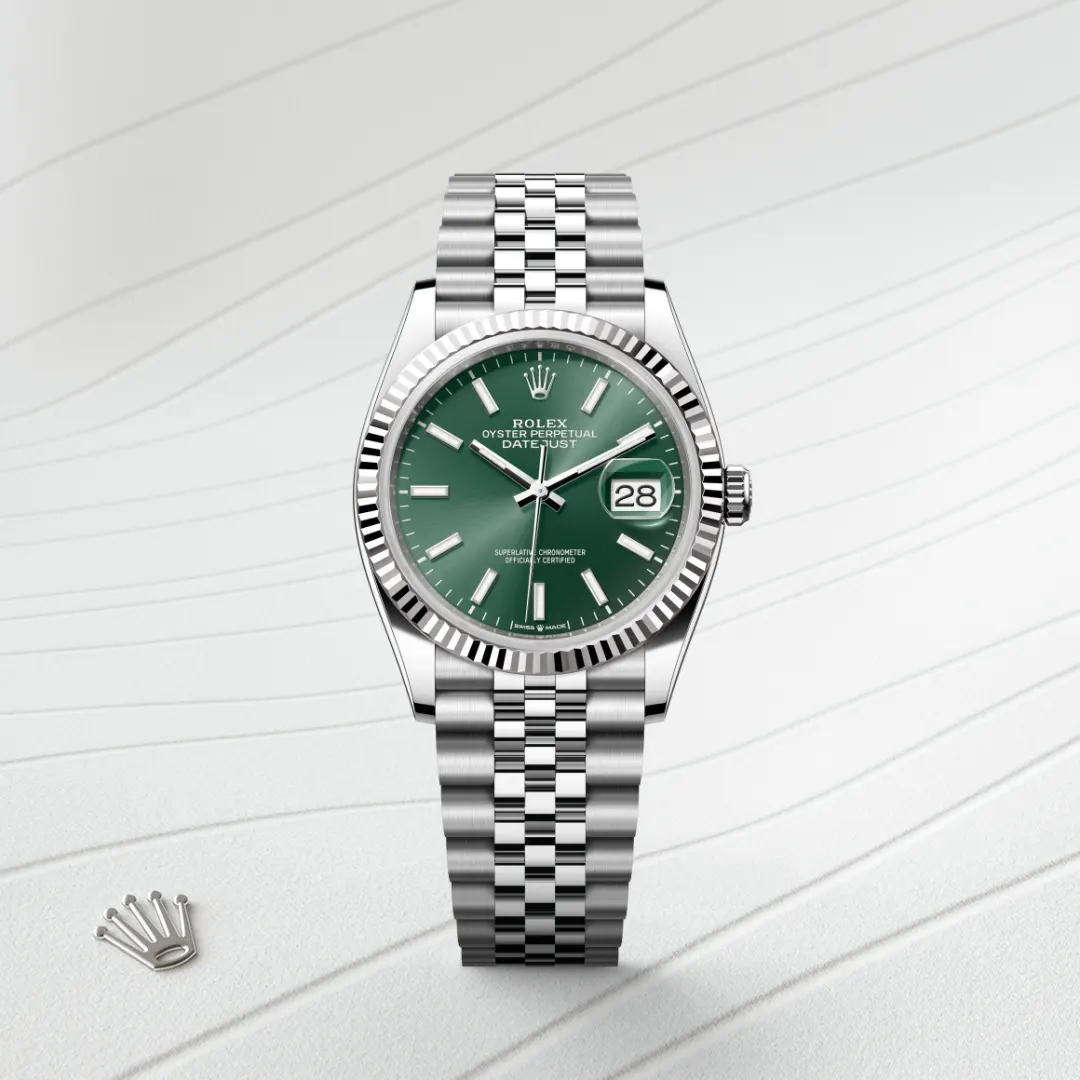 Rolex Datejust 36腕錶白色黃金鋼(蠔式鋼與白色黃金的組合)款,M126234-0051 | 正泰鐘錶