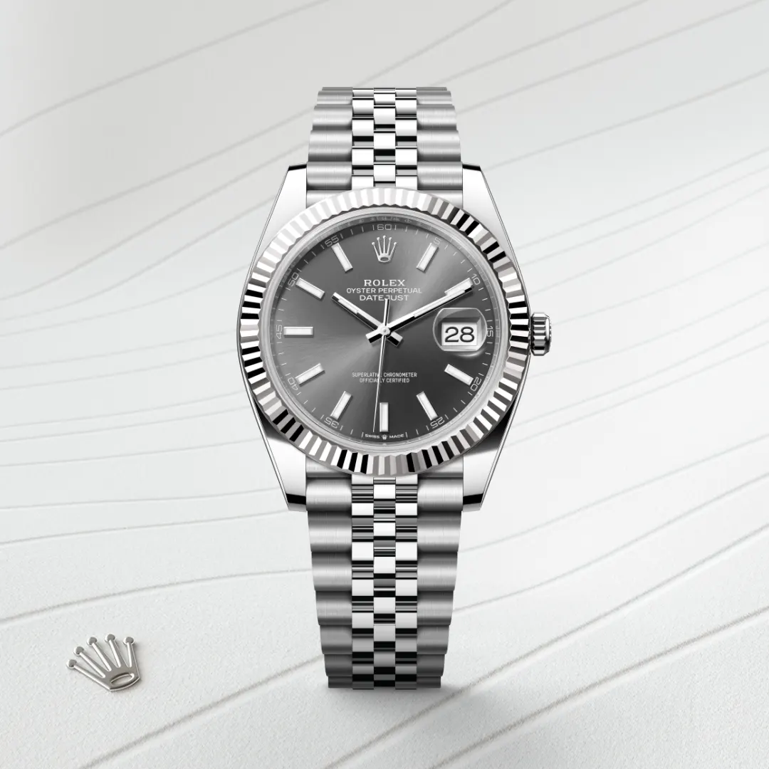 Rolex Datejust 41腕錶白色黃金鋼（蠔式鋼與白色黃金的組合）款，M126334-0014 | 正泰鐘錶