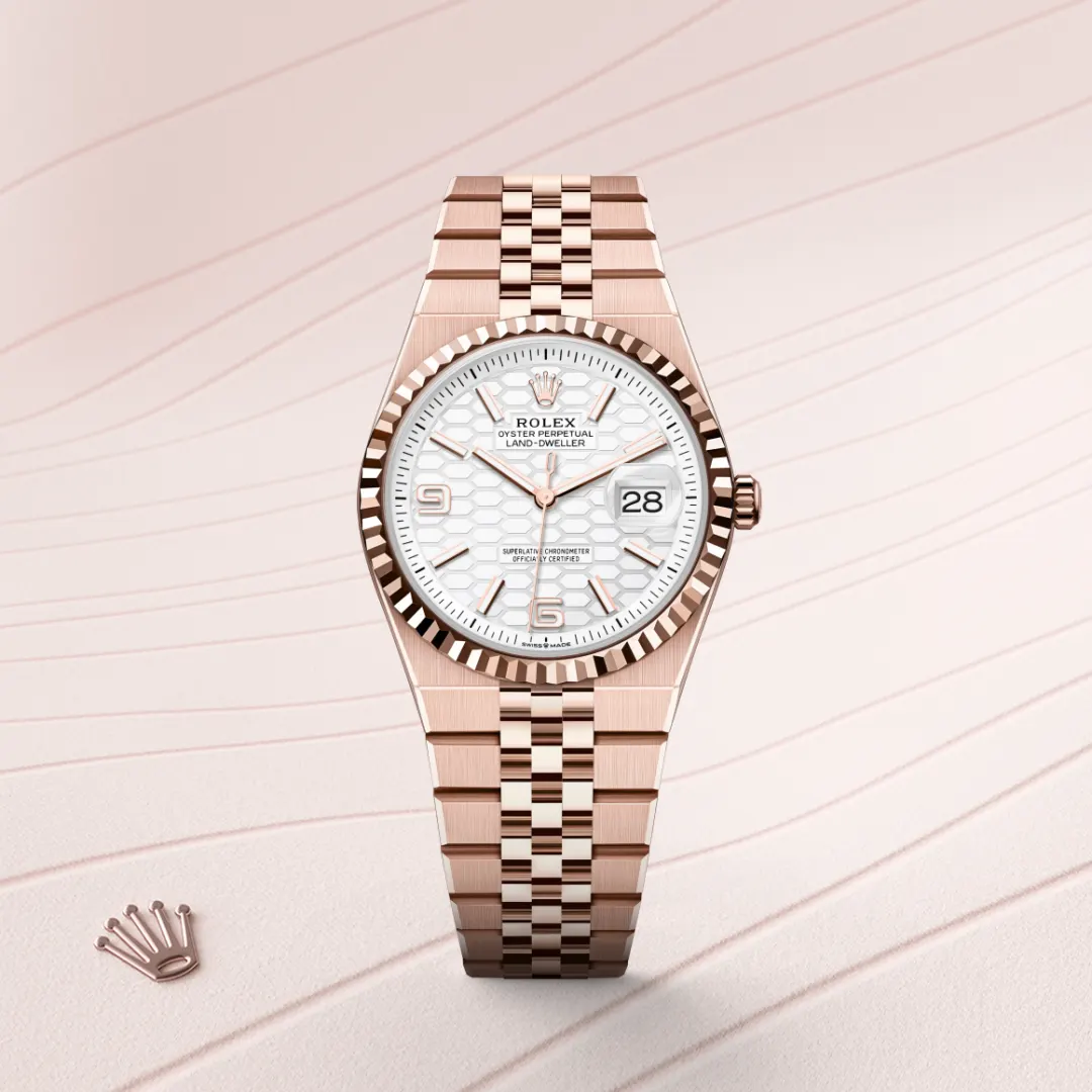 Rolex Land-Dweller 36腕錶18K永恒玫瑰金款，M127235-0001 | 正泰鐘錶