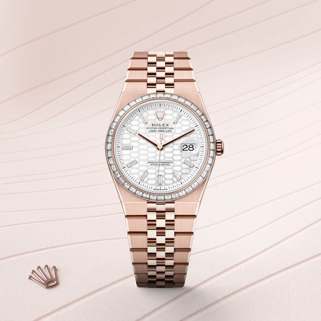Rolex Land-Dweller 36腕錶18K永恒玫瑰金款，M127285TBR-0002 | 正泰鐘錶