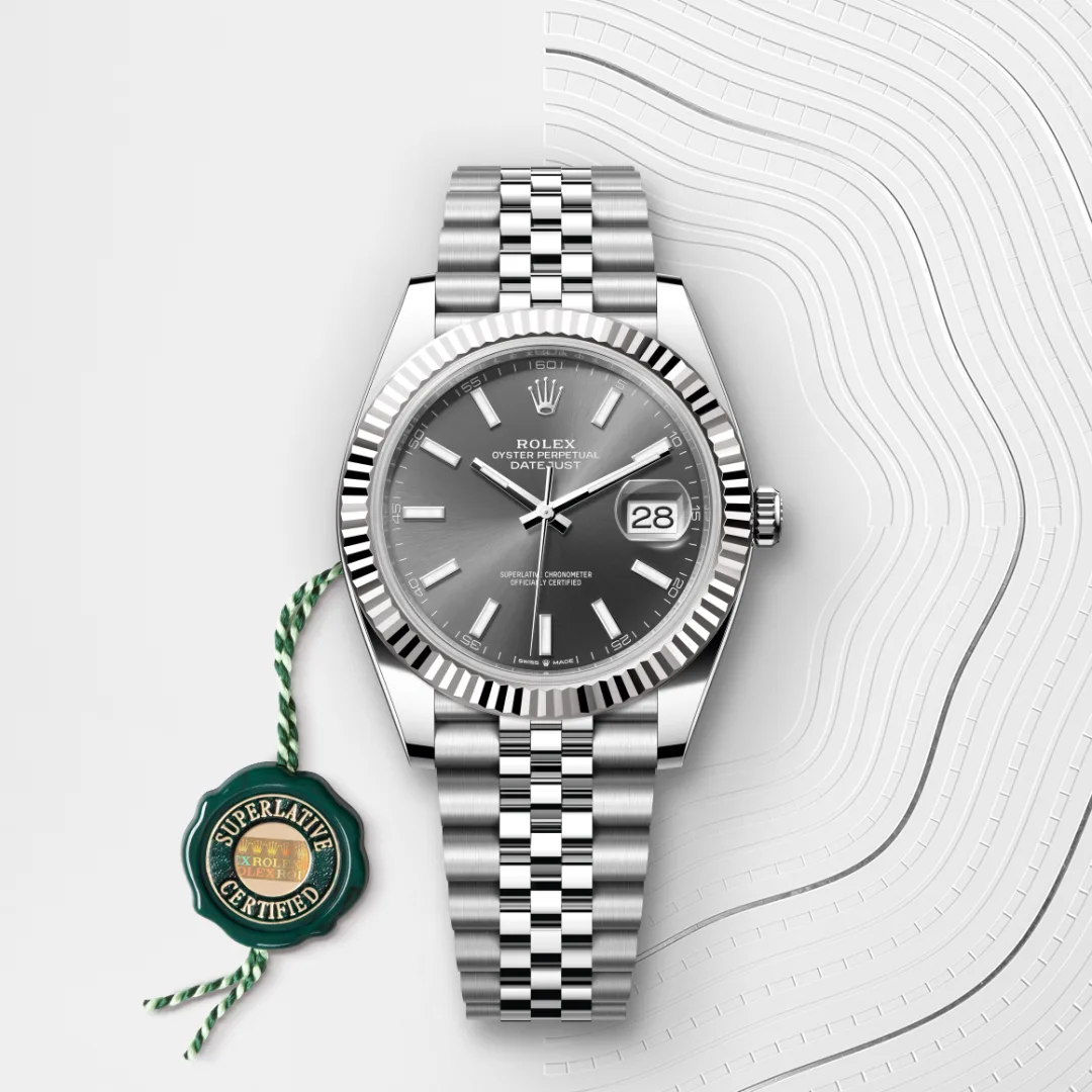 Rolex Datejust 41腕錶白色黃金鋼（蠔式鋼與白色黃金的組合）款，M126334-0014 | 正泰鐘錶
