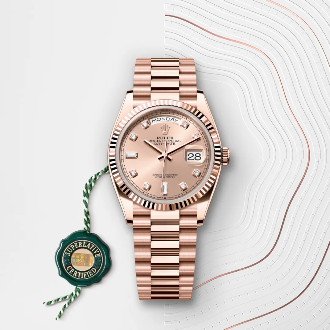 Rolex Day-Date 36腕錶18K永恒玫瑰金款，M128235-0009 | 正泰鐘錶