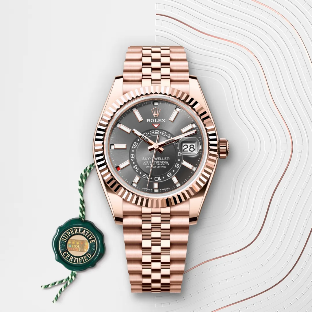 Rolex Sky-Dweller腕錶18K永恒玫瑰金款，M336935-0008 | 正泰鐘錶